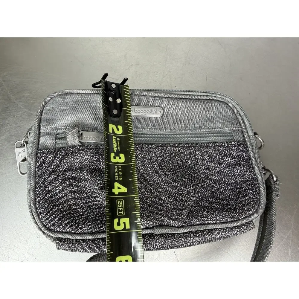 Baggallini Securtex Anti Theft Festival Convertible Crossbody/Waist Bag- Stone